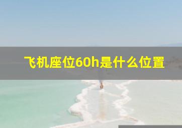 飞机座位60h是什么位置