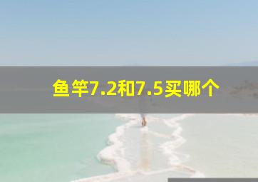 鱼竿7.2和7.5买哪个