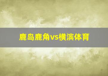 鹿岛鹿角vs横滨体育