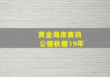 黄金海岸赛鸽公棚秋棚19年