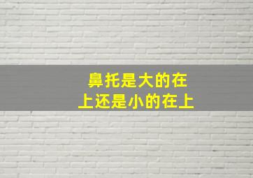 鼻托是大的在上还是小的在上